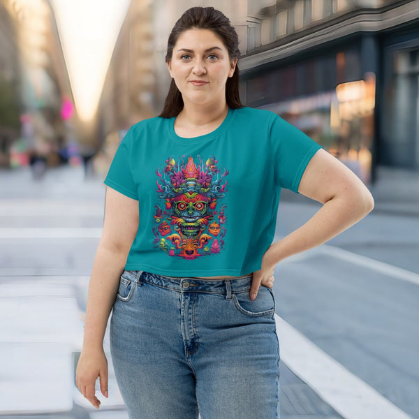 Magic Mushrooms Cropped T-Shirt